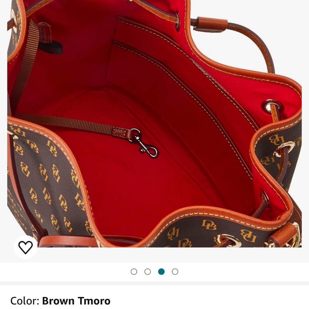 Dooney & Bourke Bucket Bag, Gretta Drawstring Color: Brown - Picture 6 of 11